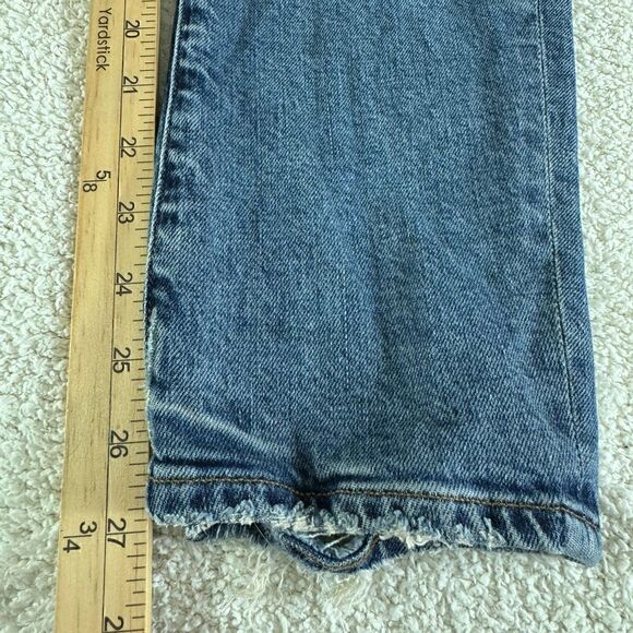 AGOLDE Jeans Womens size 29 Toni Mid-Rise Straight Blue Landmark organic Cotton - Picture 16 of 16